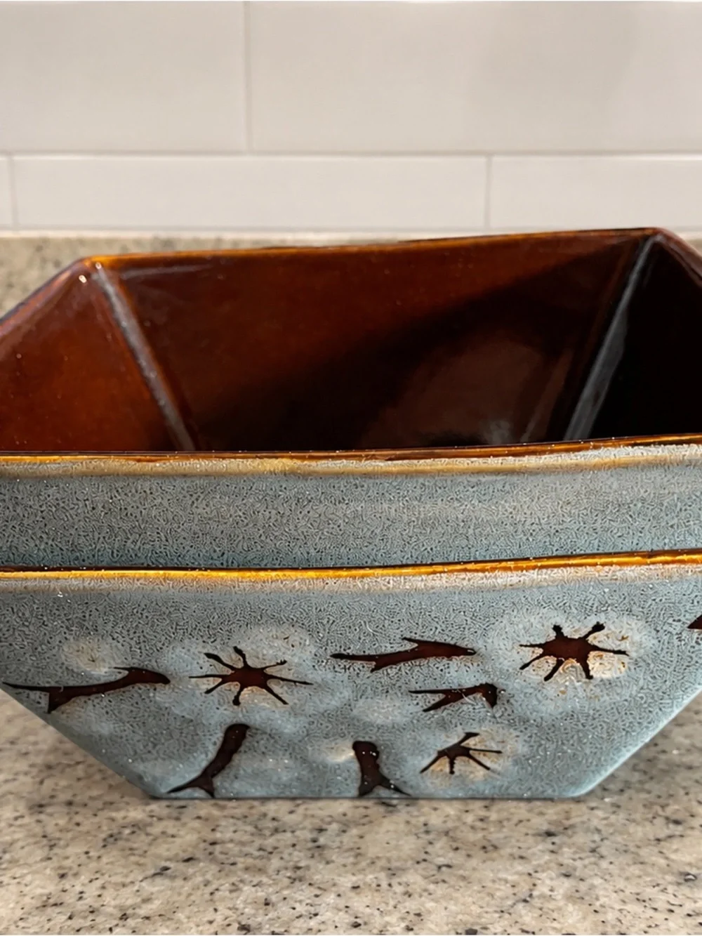 Set of 2 Pier 1 “Tranquil” Stoneware Bowls